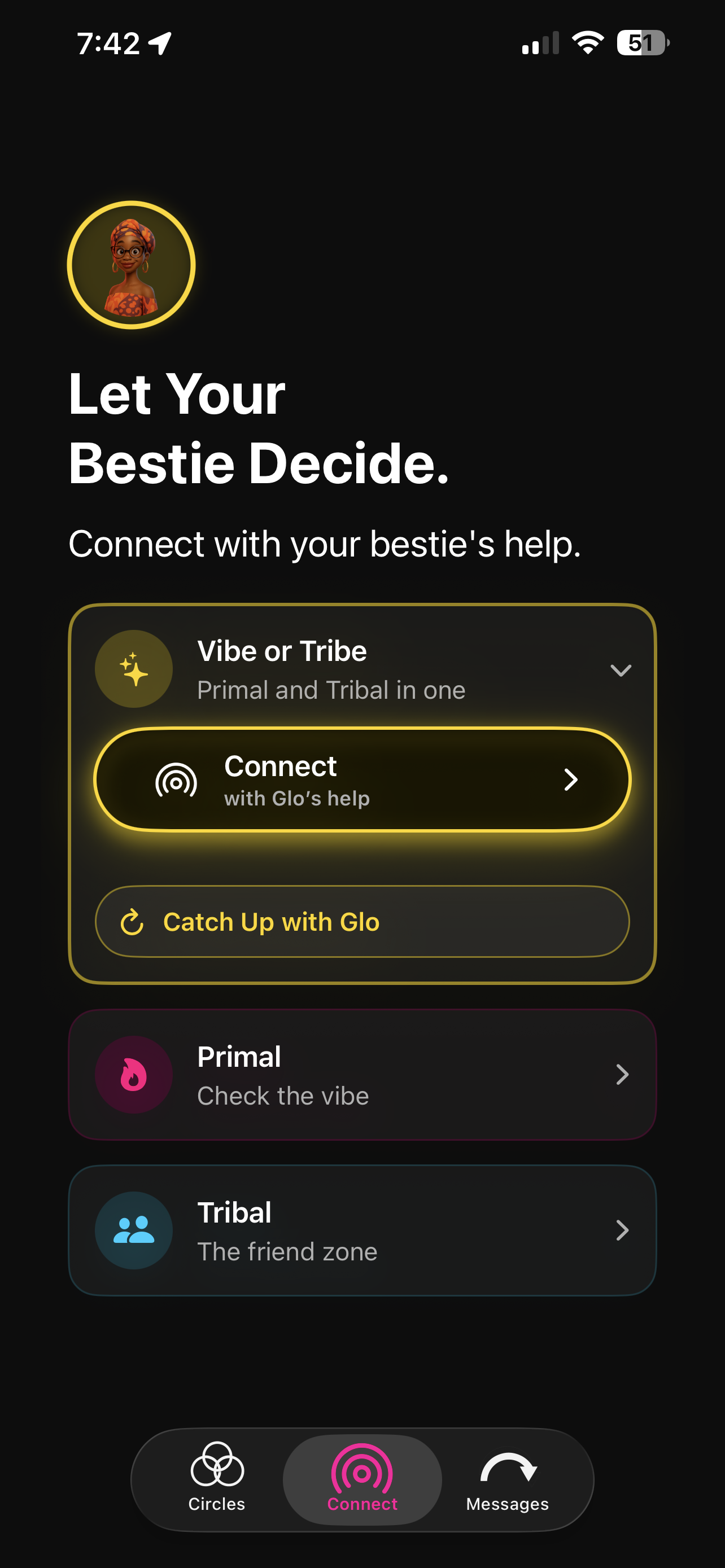 Selecting a connection experience in SRKLS